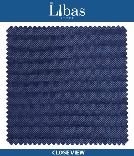 Raymond Bright Blue Structured Poly Viscose Trouser or 3 Piece Suit Fabric (Unstitched - 1.25 Mtr)