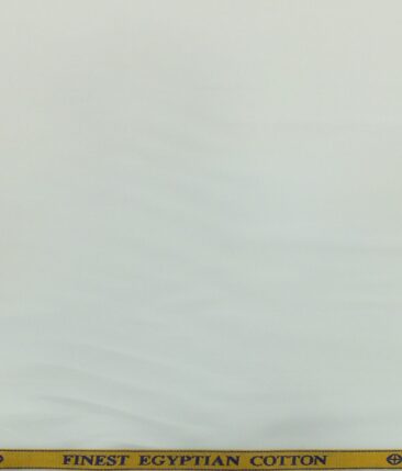 Giza House by Soktas White 100% Giza Cotton 2 Ply Solid Shirt Fabric (1.60 M)
