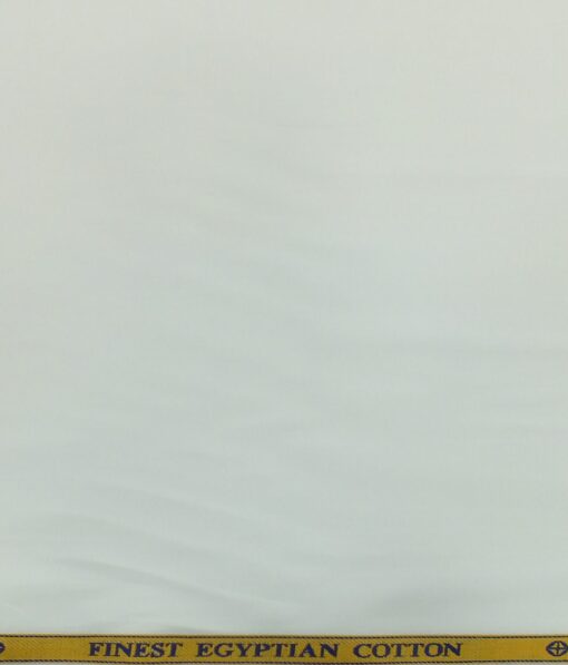 Giza House by Soktas White 100% Giza Cotton 2 Ply Solid Shirt Fabric (1.60 M)