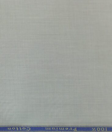 Solino Light Grey 100% Premium Cotton Fil-a-Fil Shirt Fabric (1.60 M)