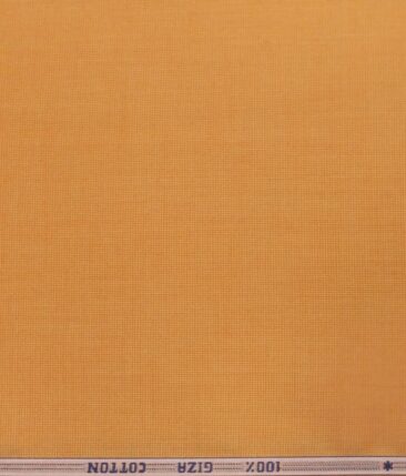 Solino Tangerine Orange 100% Giza Cotton Oxford Shirt Fabric (1.60 M)