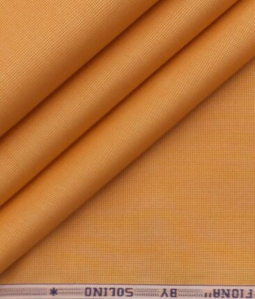 Solino Tangerine Orange 100% Giza Cotton Oxford Shirt Fabric (1.60 M)