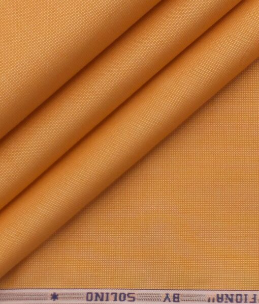 Solino Tangerine Orange 100% Giza Cotton Oxford Shirt Fabric (1.60 M)
