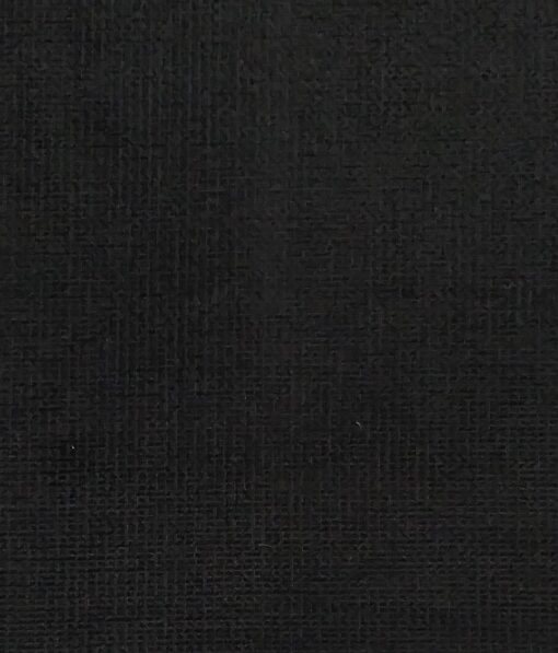 Arvind Black Self Design 98% Cotton Stretchable Corduroy Trouser Fabric (Unstitched - 1.30 Mtr)
