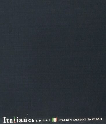 Italian Channel Dark Sea Green Self Design Terry Rayon Unstitched Fabric (1.25 Mtr) For Trouser