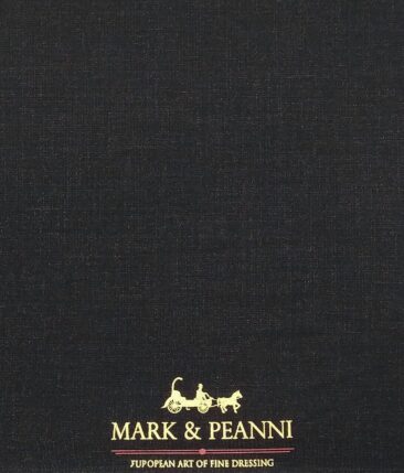 Mark & Peanni Black Shiny Sparkle Terry Rayon Party Wear Unstitched Fabric (1.25 Mtr) For Trouser