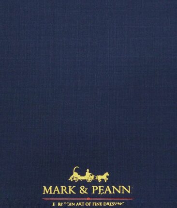 Mark & Peanni Royal Blue Solid Terry Rayon Unstitched Fabric (1.25 Mtr) For Trouser