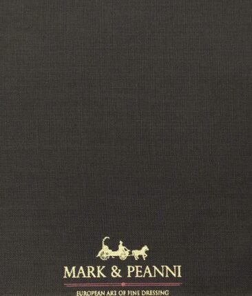 Mark & Peanni Wood Brown Solid Terry Rayon Unstitched Fabric (1.25 Mtr) For Trouser