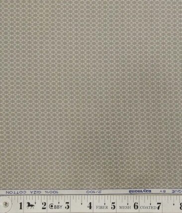 Raymond Pistachious Medium Grey 100% Giza Cotton 2 Ply Dobby Shirt Fabric (1.60 M)