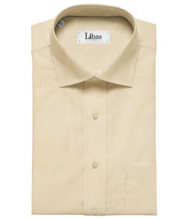 Raymond Cream 100% Pure Linen 70 LEA Self Design Shirt Fabric (1.60 M)