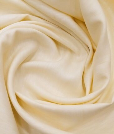Raymond Cream 100% Pure Linen 70 LEA Self Design Shirt Fabric (1.60 M)
