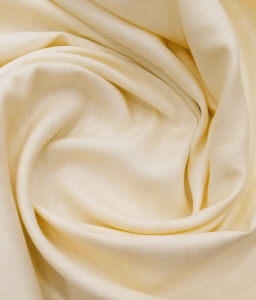 Raymond Cream 100% Pure Linen 70 LEA Self Design Shirt Fabric (1.60 M)