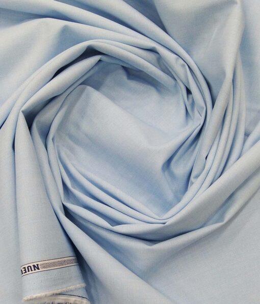 Raymond Cerulean Blue 100% Premium Cotton End to End Weave Shirt Fabric (1.60 M)