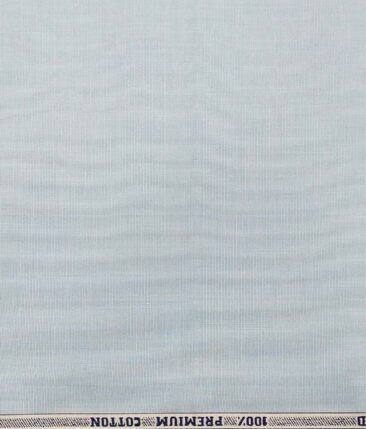 Raymond Cerulean Blue 100% Premium Cotton End to End Weave Shirt Fabric (1.60 M)