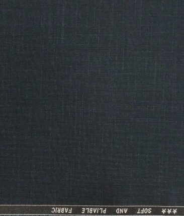 Raymond Dark Turquoise Green Self Design Poly Viscose Unstitched Fabric (1.25 Mtr) For Trouser