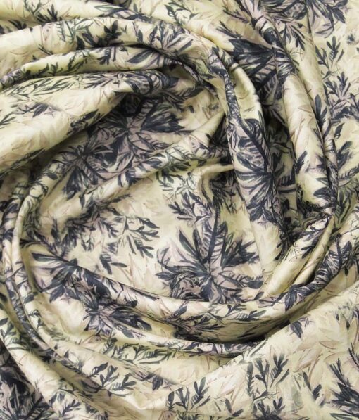 Solino Yellow 100% Super Fine Premium Cotton Multi Color Digital Floral Print Shirt Fabric (1.60 M) - Image 3