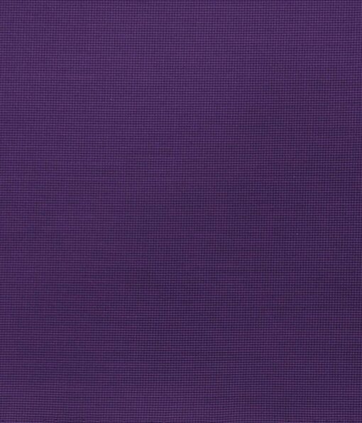 Exquisite Dark Purple Poly Cotton Micro Checks Shirt Fabric (1.60 M)