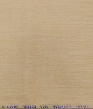 Fabio Rossini Oat Beige 100% Egyptian Giza Cotton Solid Shirt Fabric (1.60 M)