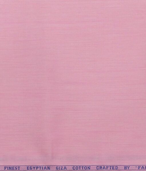 Fabio Rossini Pink 100% Egyptian Giza Cotton Solid Shirt Fabric (1.60 M)