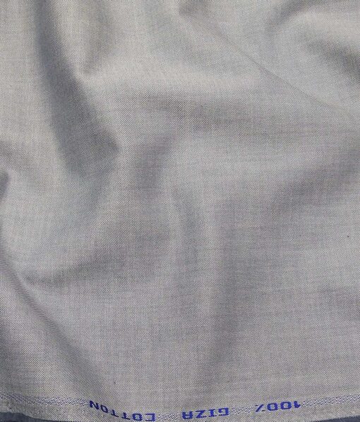 Tessitura Monti Light Grey 100% Giza Cotton Pin Point Oxford Shirt Fabric (1.60 M)