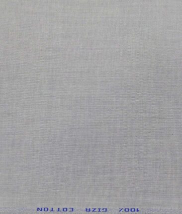 Tessitura Monti Light Grey 100% Giza Cotton Pin Point Oxford Shirt Fabric (1.60 M)