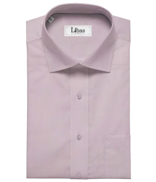 Raymond Blush Pink 100% Cotton Fil-a-Fil Solid Shirt Fabric (1.60 M)