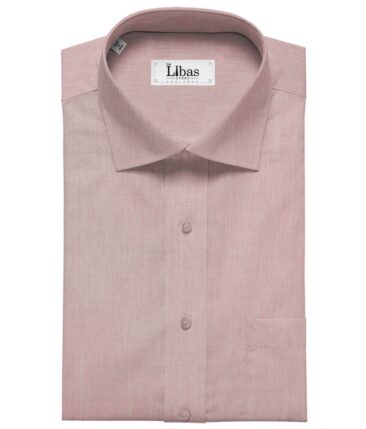 Raymond Blush Red 100% Premium Cotton Pin Point Oxford Solid Shirt Fabric (1.60 M)