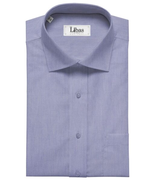 Raymond Indigo Blue 100% Premium Cotton Pin Point Oxford Solid Shirt Fabric (1.60 M)