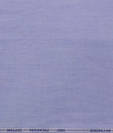 Raymond Indigo Blue 100% Premium Cotton Pin Point Oxford Solid Shirt Fabric (1.60 M)