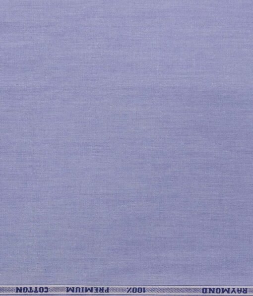 Raymond Indigo Blue 100% Premium Cotton Pin Point Oxford Solid Shirt Fabric (1.60 M)