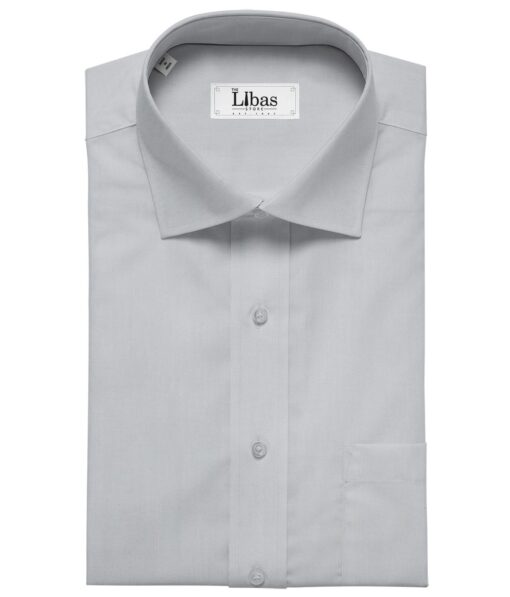 Raymond Light Sky Blue 100% Cotton Fil-a-Fil Solid Shirt Fabric (1.60 M)