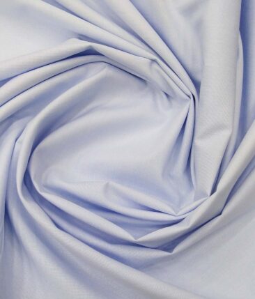 Raymond Light Sky Blue 100% Cotton Fil-a-Fil Solid Shirt Fabric (1.60 M)