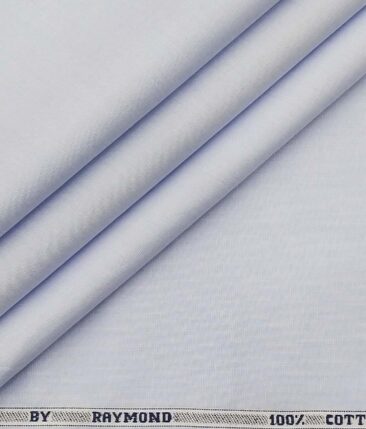 Raymond Light Sky Blue 100% Cotton Fil-a-Fil Solid Shirt Fabric (1.60 M)