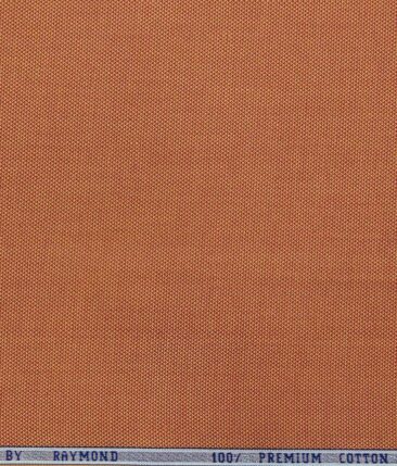 Raymond Ginger Orange 100% Premium Cotton Structured Shirt Fabric (1.60 M)