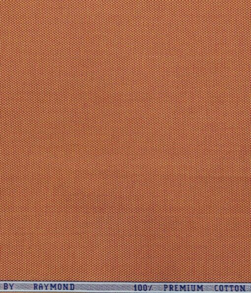 Raymond Ginger Orange 100% Premium Cotton Structured Shirt Fabric (1.60 M)