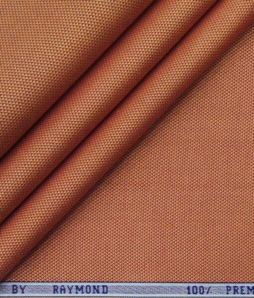 Raymond Ginger Orange 100% Premium Cotton Structured Shirt Fabric (1.60 M)