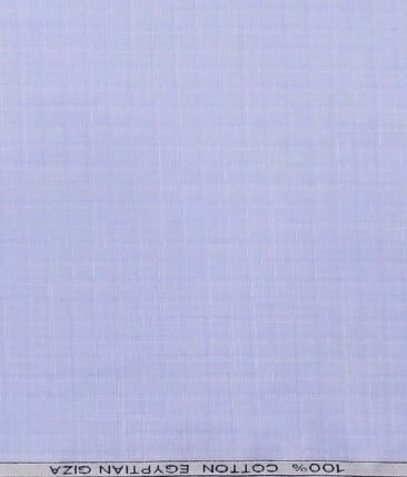 Raymond Light Blue 100% Egyptian Giza Cotton Self Design Shirt Fabric (1.60 M)
