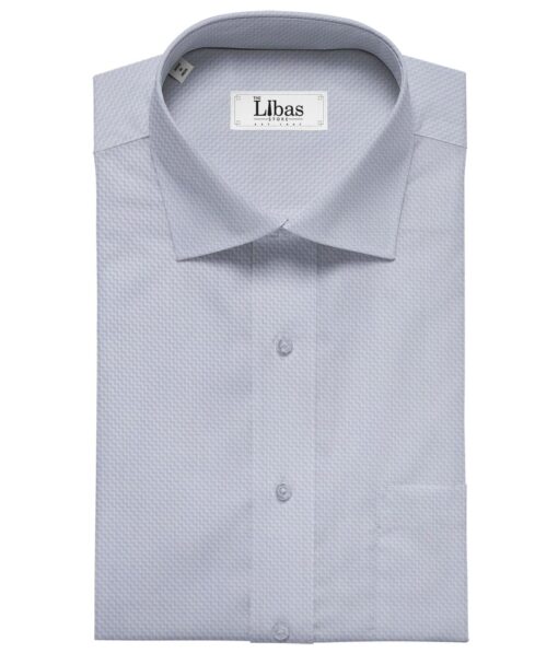 Giza House by Soktas Sky Blue 100% Egyptian Giza Cotton Structured Shirt Fabric (1.60 M)