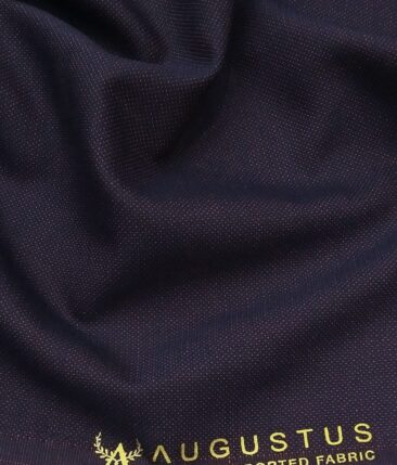 Augustus Dark Purple Structured Unstitched Terry Rayon Suiting Fabric