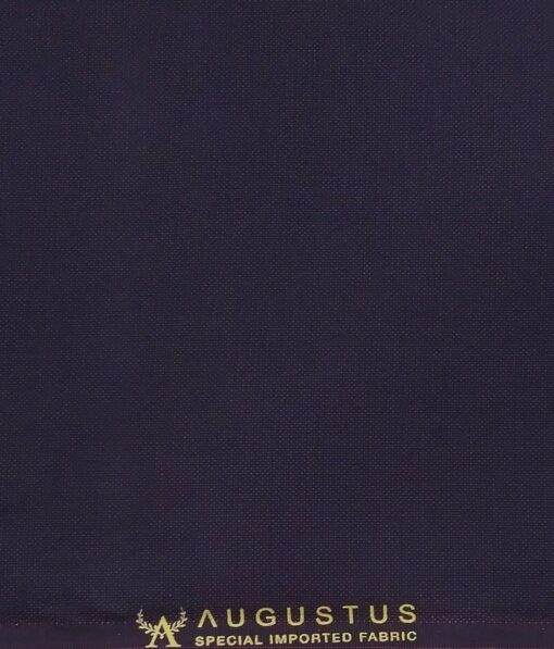 Augustus Dark Purple Structured Unstitched Terry Rayon Suiting Fabric
