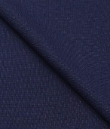 Augustus Dark Royal Blue Structured Unstitched Terry Rayon Suiting Fabric