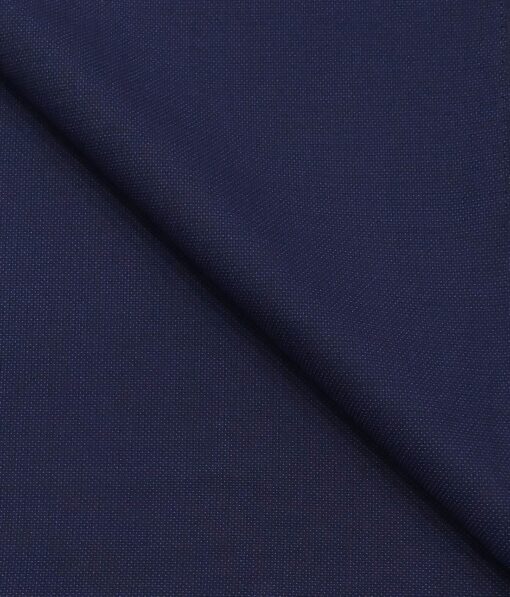 Augustus Dark Royal Blue Structured Unstitched Terry Rayon Suiting Fabric