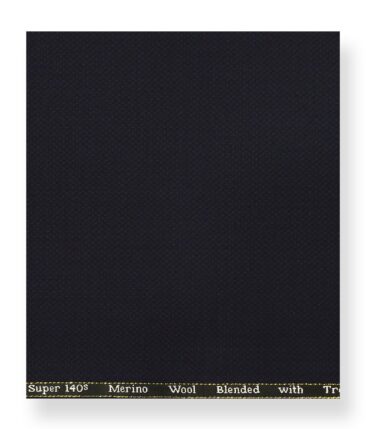 Cadini Italy by Siyaram's 60% Merino Wool Super 140's Dark Purple Structured Unstitched Exotic Suit Fabric (3.25 Meter)