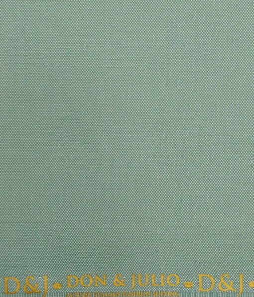 Don & Julio Mint Green Dotted Structure Unstitched Terry Rayon Suiting Fabric