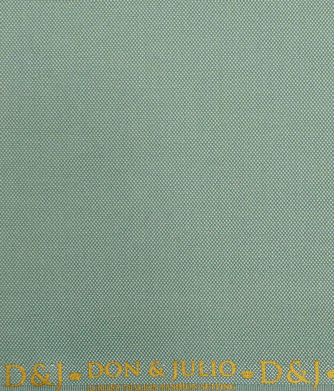 Don & Julio Mint Green Dotted Structure Unstitched Terry Rayon Suiting Fabric