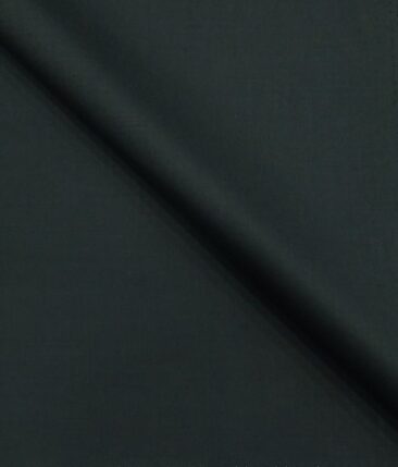Don & Julio Pine Green Solid Satin Weave Terry Rayon Suiting Fabric