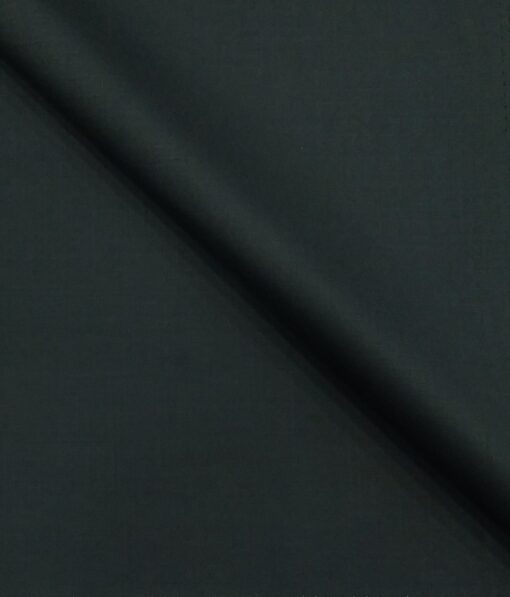 Don & Julio Pine Green Solid Satin Weave Terry Rayon Suiting Fabric