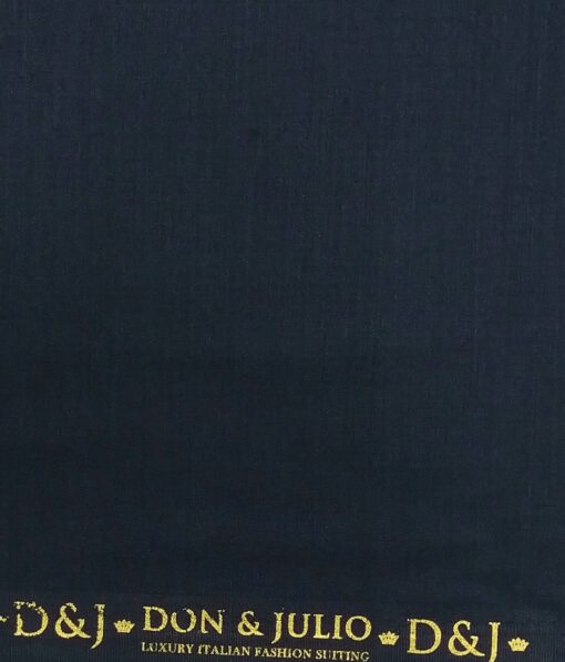 Don & Julio Dark Sea Green Self Design Unstitched Terry Rayon Suiting Fabric