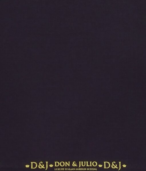 Don & Julio Egg Plant Purple Solid Satin Weave Terry Rayon Suiting Fabric