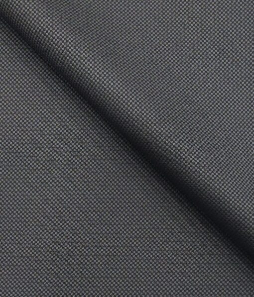 Don & Julio Grey Royal Oxford Structure Unstitched Terry Rayon Suiting Fabric